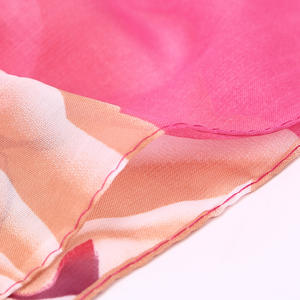 September harga diskon syal sifon cetak mawar kualitas tinggi selendang Islam panjang lembut syal sifon Muslim - Product Image 5