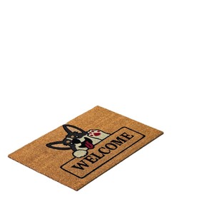 Tapis de porte Cangming Cartoon Cat en imitation fibre de coco, 18x30 pouces, antidérapant, lavable, pour entrée. - Product Image 5
