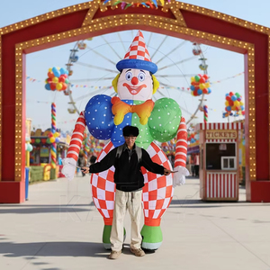 Castillo Inflable Personalizado, Payaso Inflable Bailarín, Disfraz <span class=keywords><strong>de</strong></span> Payaso Caminante Multicolor, Marioneta <span class=keywords><strong>de</strong></span> Payaso Inflable <span class=keywords><strong>para</strong></span> Eventos - Product Image 1