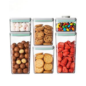Conteneur de stockage alimentaire personnalisé, boîtes de rangement portables pour céréales, distributeur de farine et de riz en plastique hermétique, rangement de cuisine - Product Image 1