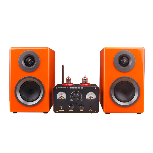 SA90 HIFI Mini Speaker Bookshelf Speaker Wooden Case Passive None-Battery Lossless