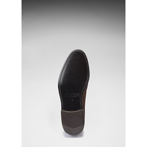 Mocassini stringati in pelle scamosciata marrone con costruzione Goodyear - Product Image 1