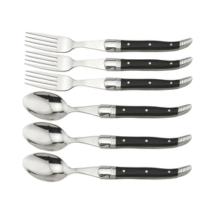 Fournitures hôtelières Nouveaux produits Ensemble de couverts 6 pièces Ensemble de cuillères, fourchettes et couteaux de luxe Boîte cadeau - Product Image 2
