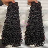 Cheveux Naturels Non Traités Vente en Gros Usine Cheveux Humains Vierges 100% Remy Extensions de Cheveux Humains Bouclés Alignés dans le Sens de la Cuticule