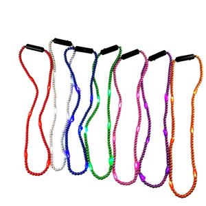 Collar de cuentas LED de Mardi Gras, collares que brillan en la oscuridad intermitentes de tamaño personalizado para fiestas y eventos de Carnaval de Navidad - Product Image 6