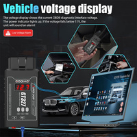 Escáner OBDII GODIAG GT327 SUPER ELM327 V1.5 Bt 4.0 Compatible con DOIP ENET con Pantalla de Voltaje para IOS/Android/Windows