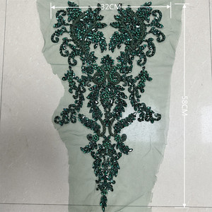 Parche Decorativo Cosido a Mano con Cuentas de Cristal Ecológicas y Pedrería <span class=keywords><strong>3D</strong></span> para Vestidos y Prendas - Product Image 2