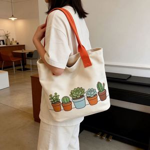 Eco-Friendly Reusable Canvas Tote <b>Bag</b> with Custom Logo Print Durable Shoulder <b>Strap</b> & Zipper Closure-<b>for</b> Women & Gift Options - Product Image 2