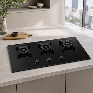 Cuisinière à gaz 3 brûleurs de haute qualité avec verre trempé, fonction rabattable ; Convient aux cuisines, cuisinière à gaz au kérosène - Product Image 6