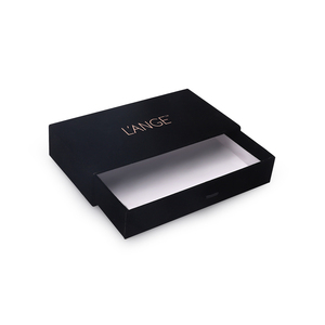 批发豪华滑梯盒UV涂层压花箔抽屉盒包装豪华纸板礼品包装 - Product Image 1