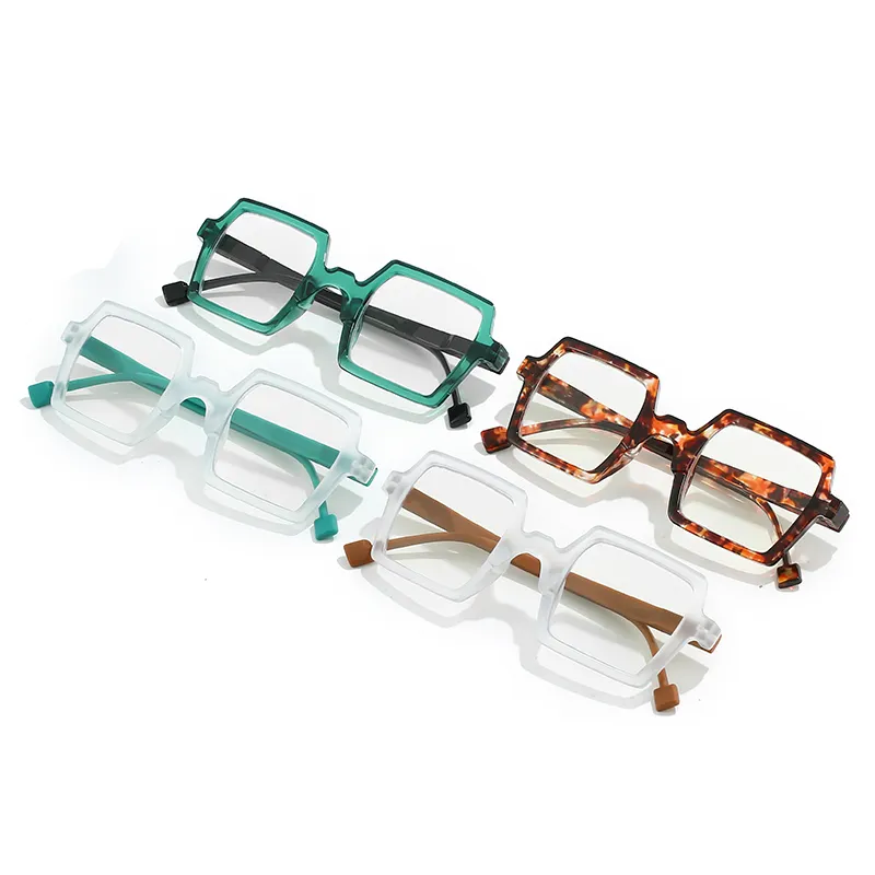 Hs2167 1Pc Full-Rim Vierkante Frame Goede Kwaliteit Presbyopie Mode Unisex Mannen Vrouwen Corrigerende Brillen Leesbril
