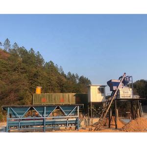 Nueva Planta Mezcladora de Cemento CE de China, Mezcladora Automática de Asfalto y Hormigón con Cucharón Elevador, Planta Dosificadora de Hormigón HZS50 - Product Image 2