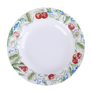 Wuhe Melamine Dinnerware Set Cherry Pattern Round Plates Bowls Spoons For Home Hotel Restaurant Use - Product Image 5