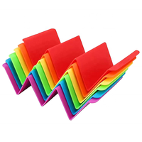 Support à tacos en plastique, forme vague, pour crêpes, vente chaude, support de plateau de qualité alimentaire, support à tacos pour four