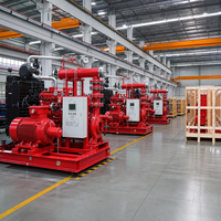 Système de pompe incendie emballé EDJ conforme à la norme NFPA 20, unité de protection incendie intégrée diesel-électrique à double entraînement, industrielle, 1,5 CV, OEM