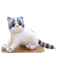 Nouveaux jouets personnalisés animaux simulés chats divers jouets en peluche mignons jouets en peluche poupées confortables jouets en peluche pour les enfants