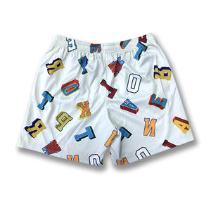 Pantalones cortos deportivos de sublimación de alta calidad al por mayor pantalones cortos de baloncesto de tendencia callejera personalizados - Product Image 2