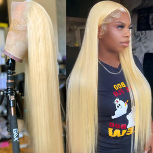 30 Inch Rauwe Maagdelijke Body Wave 613 Blonde Glueless Full Hd Lace Front Recht Menselijk Haar Pruiken Met Babyhaar - Product Image 2