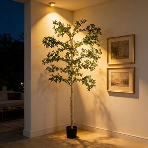 Popular Árbol de Olivo Negro Artificial Desmontable de 7' Shady Lady, Decoración Moderna para el Hogar, Árboles de Olivo Negro Artificiales Altamente Realistas - Product Image 3