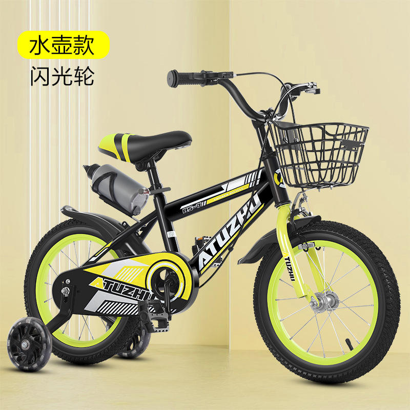 Roue clignotante de style bouteille d'eau jaune vif