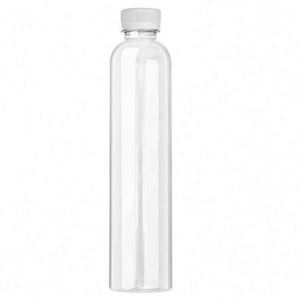 JUPENG Reusable Plastic Drink <b>Bottle</b>, 600Ml Transparent Beverage <b>Bottle</b> With Straw and Waterproof Lid, White <b>Box</b> Packaging - Product Image 6