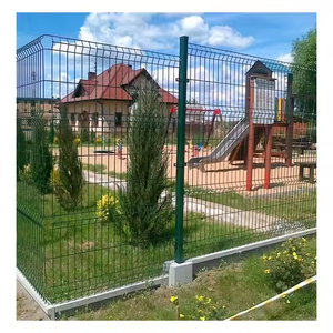 Panneaux <span class=keywords><strong>de</strong></span> clôture <span class=keywords><strong>de</strong></span> jardin en treillis soudé galvanisé 3D avec poteaux et portails, accessoires inclus - Product Image 5