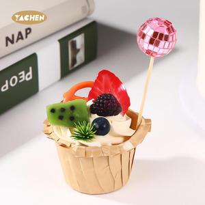 Yachen Disco <span class=keywords><strong>cupcake</strong></span> toppers sinh nhật <span class=keywords><strong>Topper</strong></span> Retro trang trí bánh sáng bóng nhiều màu mini Disco bóng toppers cho nguồn cung cấp bên - Product Image 3