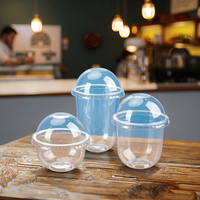 Gobelets jetables en U de qualité alimentaire pour desserts, fêtes, glaces, fruits, boissons froides, gobelets à dessert personnalisés, boîte en plastique