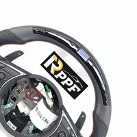 Volant en fibre de carbone de luxe Rppf en forme de D avec LED pour Acura TLX 2021-2025 Remplacement direct