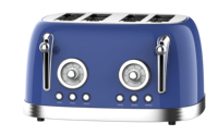 Ventes chaudes Grille-pain rétro 4 tranches Machine à sandwich en acier inoxydable Grille-pain électrique pour gaufres et pain