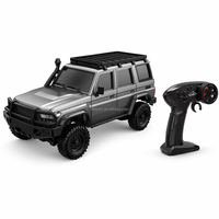 Coche Teledirigido Todoterreno RC Rock Crawler a Escala 1/43, 2.4G, 4WD, con Control por App, Dirección Totalmente Proporcional, Perilla de Velocidad, Luces y Neumático de Repuesto Reemplazable