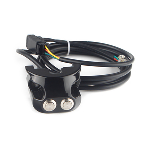 Interrupteur de suspension à air pour guidon à 2 boutons et 3 fils, interrupteur de commande de barre de suspension pour Harley Dyna Softai Sportster Street Glide <span class=keywords><strong>Cafe</strong></span> Racer - Product Image 2