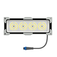 Module de projecteur LED 50W en aluminium moulé sous pression avec lentille PC + verre IP67 IK09 CRI70 Garantie 7 ans