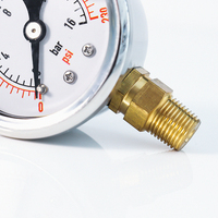Stainless Steel Liquid Filled High Pressure Oil Gauge with Radial Installation Type
