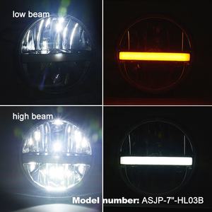 Round 7 inch 40W Reflector LED Headlight High/LOW Beam Projector 12v led Head light <span class=keywords><strong>Cree</strong></span> Chip bulb for Jeep Wrangler JK LJ CJ - Product Image 6