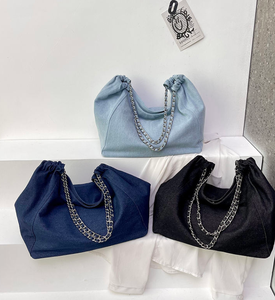 Bolso de Mano de Lona Estilo Vaquero Retro para Mujer, Bolso de Hombro Hecho a Mano, Bolso de Mensajero Simple con Correa, Bolso de Compras a la Moda - Product Image 6