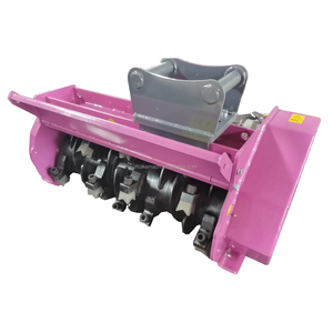 Huike Skid Steer Attachment Forest Mulcher Brush Cutter con componente de motor central - Product Image 3