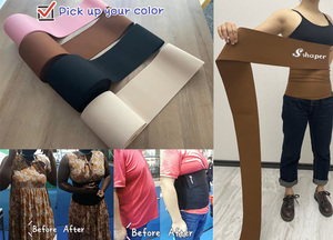 Banda recortadora de cintura transpirable para adelgazar y sudar, cinturón abdominal de control firme, entrenador de cintura, envoltura recortadora - Product Image 4