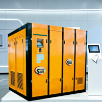 Compresseur PM VSD à deux étages haute efficacité et à économie d'énergie, 300HP 220KW, grand débit d'air pour l'industrie lourde