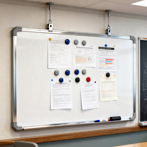 <span class=keywords><strong>Tableau</strong></span> blanc magnétique encadré en aluminium 50*70cm, <span class=keywords><strong>tableau</strong></span> effaçable à sec simple face <span class=keywords><strong>pour</strong></span> bureau et salle de classe, surface anti-effacement indirect - Product Image 2