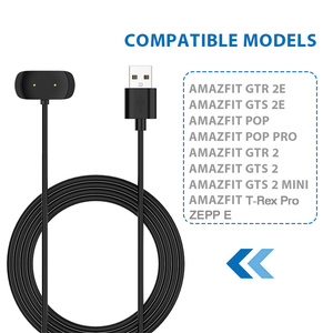 <span class=keywords><strong>Amazfit</strong></span> <span class=keywords><strong>t</strong></span>-<span class=keywords><strong>rex</strong></span> GTR Kit de accesorios para reloj inteligente 42mm 47mm Cable de carga USB GTS Cable <span class=keywords><strong>cargador</strong></span> trenzado blindaje chaqueta de PVC cobre puro - Product Image 3