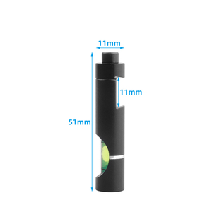 Kit de niveau à bulle anti-inclinaison en aluminium haute précision 11mm 20mm noir anti-corrosion léger durable accessoire tactique extérieur - Product Image 4
