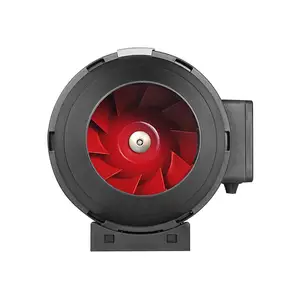 Most Popular Indoor Greenhouse 8 Inch Black Plastic Turbo Duct Fan For Ventilation