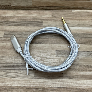 Chip Digital de sonido Hi-fi, <span class=keywords><strong>cable</strong></span> <span class=keywords><strong>auxiliar</strong></span> de nailon trenzado, Audio <span class=keywords><strong>auxiliar</strong></span> estéreo para coche, <span class=keywords><strong>Cable</strong></span> <span class=keywords><strong>auxiliar</strong></span> USB C a 3,5 MM para <span class=keywords><strong>Iphone</strong></span> para estéreos domésticos - Product Image 5