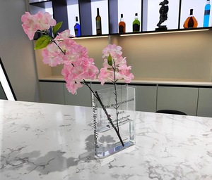 Modern Transparent Book <strong>Vase</strong> Bookish Gifts For Living Room Home Decoration Floral Decor On Bookshelf - Product Image 1