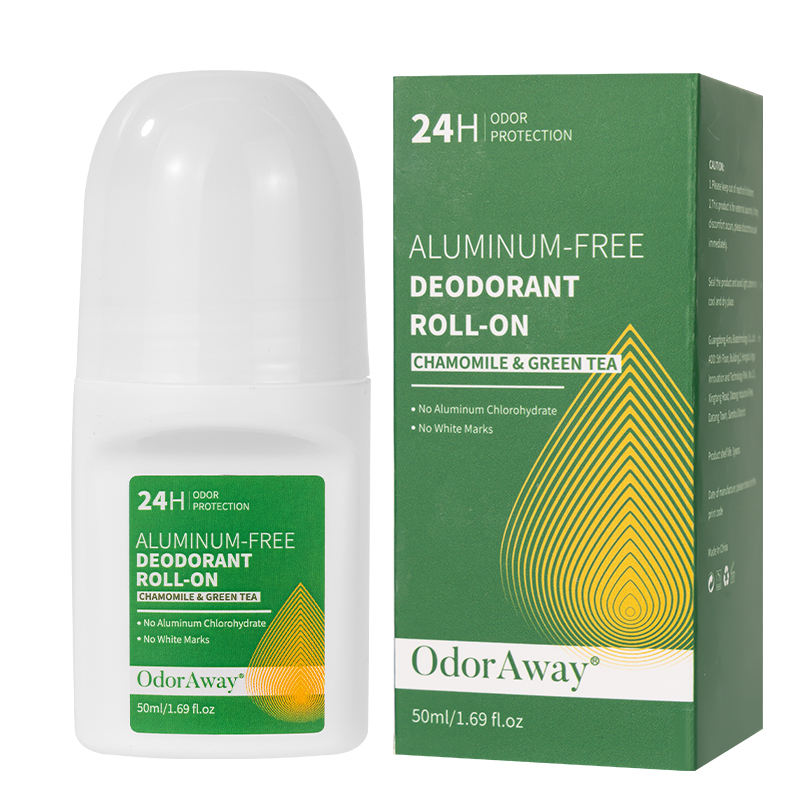 โรลออนระงับกลิ่นกายปราศจากอลูมิเนียม50มล. (คาโมไมล์และชาเขียว)