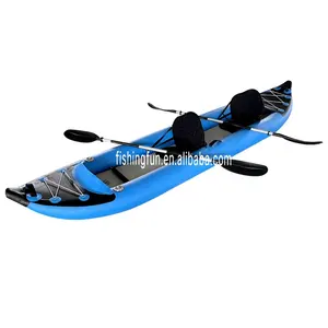 Usine en gros OEM canoë kayak de pêche kayak 1 2 3 personnes point de chute kayak sports aquatiques