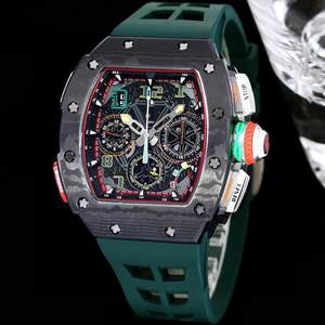 Montre-bracelet lumineuse élégante pour homme en silicone et fibre de carbone, modèle 2026, avec un savoir-faire durable et une esthétique tendance - Product Image 3