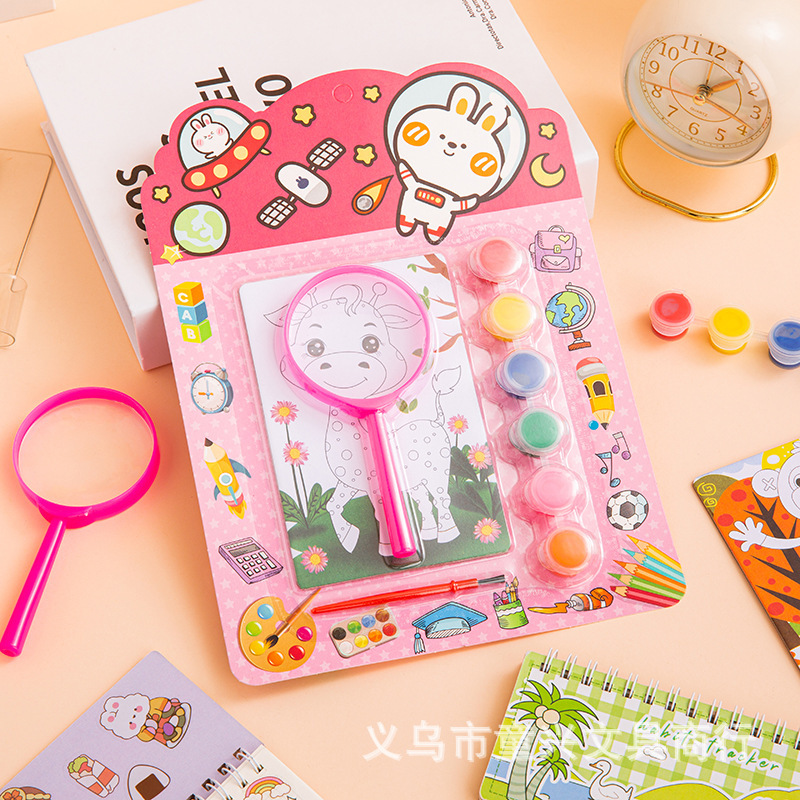 Magnifying mirror painting kit-sika deer