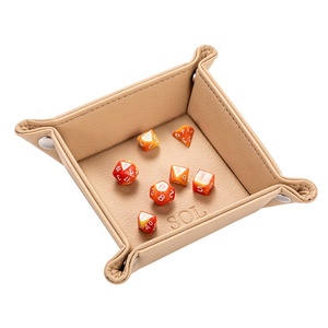 Organisateur de stockage bon marché en gros d'usine porte-gobelet mini <span class=keywords><strong>plateau</strong></span> en cuir pliant pour la promotion - Product Image 4